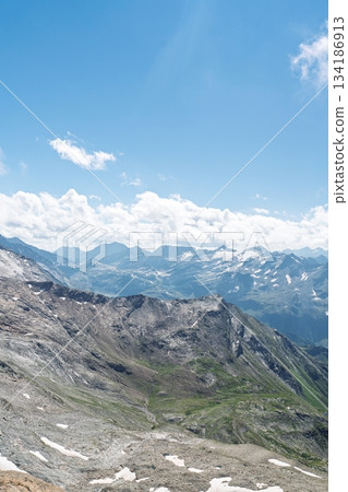 Breathtaking Alpine Scenery in Austria Alps, Kaprun with Majestic Mountains and Clear Skies 134186913