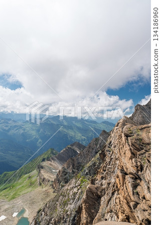 Majestic Mountain Vista in Kaprun, Austria Alps A Breathtaking Alpine Landscape Panorama 134186960