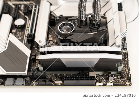 Innovative Computer Motherboard with Advanced Cooling System for High Performance Innovative Computer Motherboard with Advanced Cooling System for High Performance 134187016