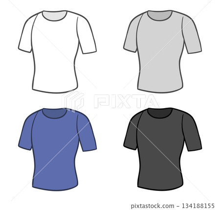 Moisture-wicking, quick-drying base layer t-shirt for men 134188155