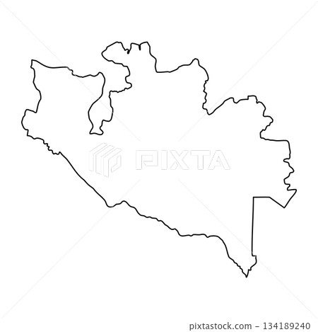 Niger map outline black border country shape geographic Niger map outline black border country shape geographic 134189240
