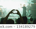 Heart gesture hands at live concert 134189279