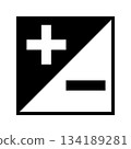 Black and White Exposure Compensation Symbol for Photography and Design 134189281