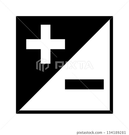 Black and White Exposure Compensation Symbol for Photography and Design Black and White Exposure Compensation Symbol for Photography and Design 134189281