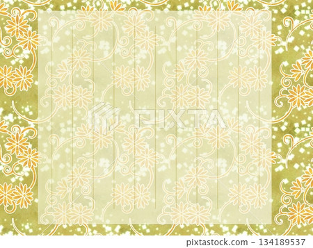信紙：菊花圖案 134189537