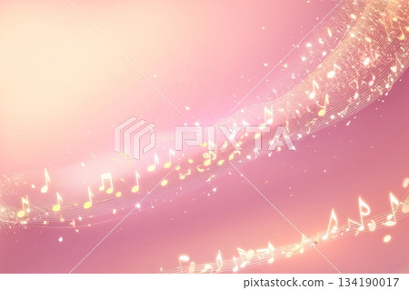 抽象背景，由交錯的光線和音符構成。 134190017