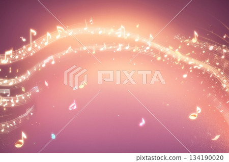 帶有共鳴旋律的圖像素材 134190020