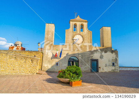 Downtown Naples city skyline, cityscape of  Italy 134190029