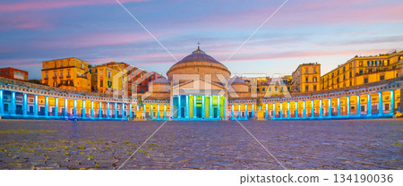 Downtown Naples city skyline, cityscape of Italy Downtown Naples city skyline, cityscape of Italy 134190036