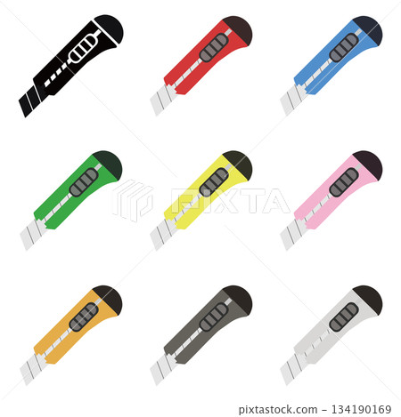 切割刀圖示集 134190169