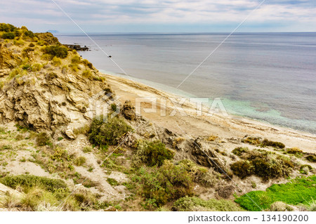 Almeria coast with rocks formation, Spain Almeria coast with rocks formation, Spain 134190200