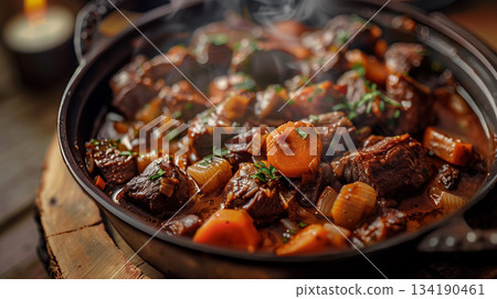熱騰騰的燉牛肉 | 適合冬天享用的暖心燉菜食材 熱騰騰的燉牛肉 | 適合冬天享用的暖心燉菜食材 134190461
