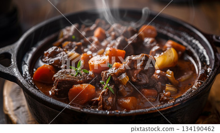 熱騰騰的燉牛肉 | 適合冬天享用的暖心燉菜食材 134190462