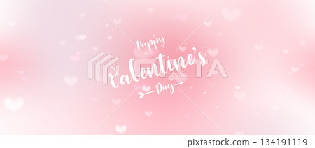 valentine's day background  Vector illustration 134191119