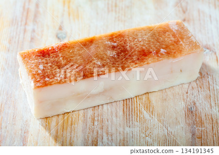 Slab of salted pork belly 134191345