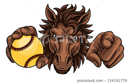 horse sports mascot 2025 point A13 horse sports mascot 2025 point A13 134191779