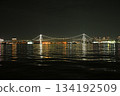 Odaiba彩虹橋夜視圖 134192509