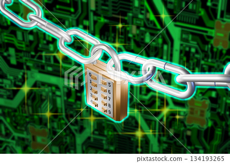 Cybersecurity image (cyber security information protection) 134193265