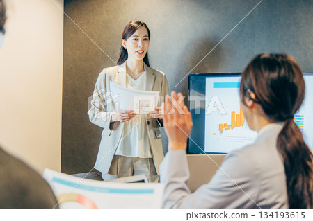 business people having a meeting business people having a meeting 134193615