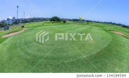 Golf Course Maintenance Greens Fairways 134194594