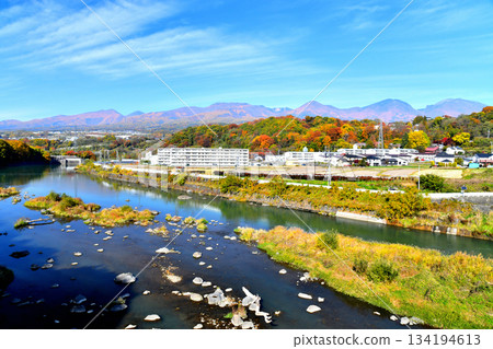茂通橋 / 從千曲川眺望城下町及開古園（長野縣小諸市）[2025年11月] 134194613