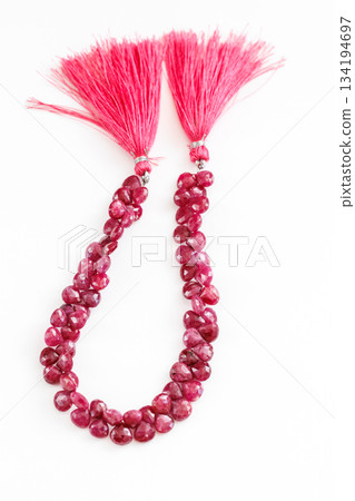 Natural ruby briolette cut beads / deep red natural gemstone material Natural ruby briolette cut beads / deep red natural gemstone material 134194697