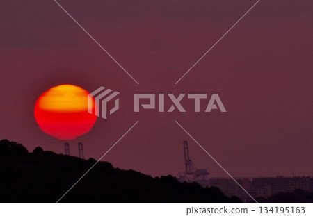 筱栗町大曹宮的日落 筱栗町大曹宮的日落 134195163