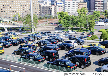 Taxi waiting for customers Taxi waiting for customers 134195535