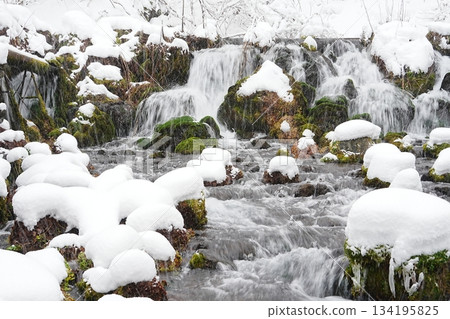 Fukidashi Park on a snowy day 134195825