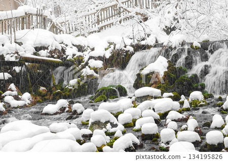 Fukidashi Park on a snowy day 134195826
