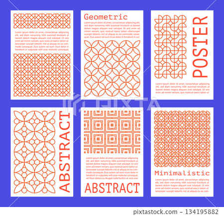 geometric, pattern, icon 134195882
