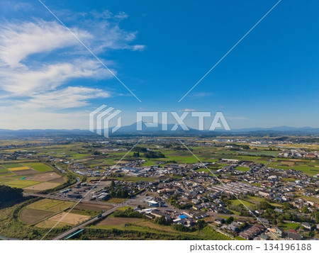 Aerial photography of Miyakonojo City R7 134196188