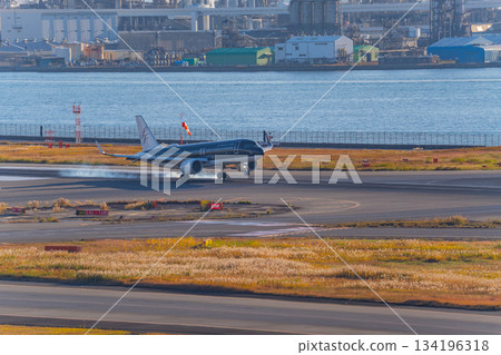 【東京】羽田機場客機降落 134196318
