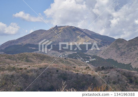 從神奈川縣大觀山眺望箱根 134196388