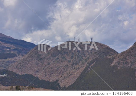 從神奈川縣大觀山眺望箱根 134196403