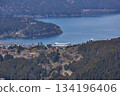 Lake Ashi from Mount Taikan, Hakone, Kanagawa Prefecture 134196406