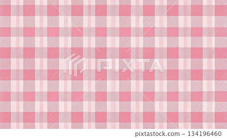 Pink Gingham Vector Background 134196460