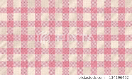 Pink Gingham Vector Background 134196462