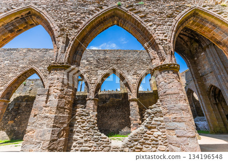 Saint Mathieu abbey, plougonvelin, finistere, brittany, france Saint Mathieu abbey, plougonvelin, finistere, brittany, france 134196548