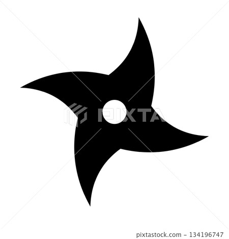 手裡劍剪影 134196747