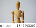 Drawing doll upper body standing still 134196805