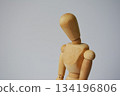Depressed drawing doll 134196806