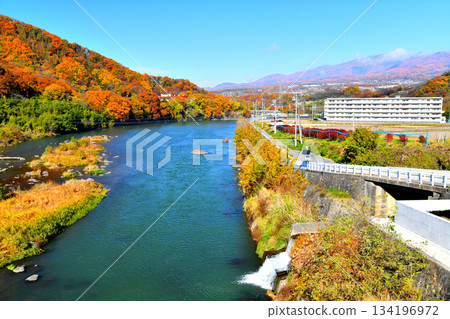 Modori Bridge / Downstream of the Chikuma River / View towards Nishiura Dam (Komoro City, Nagano Prefecture) [November 2025] 134196972