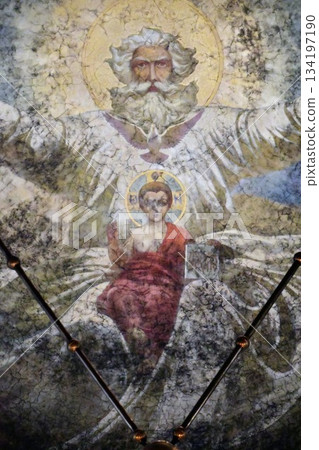 Bulgaria, Sofia, Alexander Nevsky Cathedral, dome ceiling, Bulgarian Orthodox Church 134197190