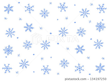 Snow crystal background white Snow crystal background white 134197250