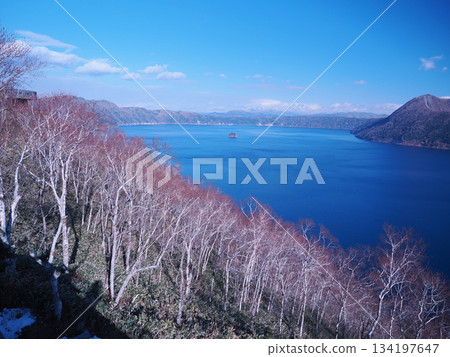 Lake Mashu seen from Lake Mashu No. 1 Observation Deck 134197647