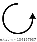 Curved arrow 134197937