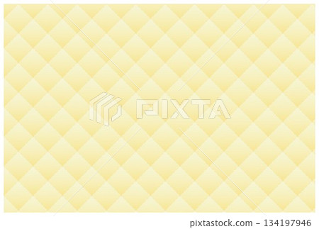 Quilted fabric texture background, yellow, solid color 134197946