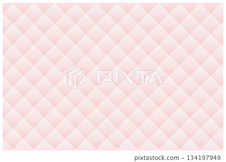 Quilted fabric texture background in pink and cherry blossom colors, solid color 134197949