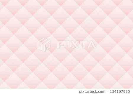 Quilted fabric texture background in pink and cherry blossom colors, solid color 134197950